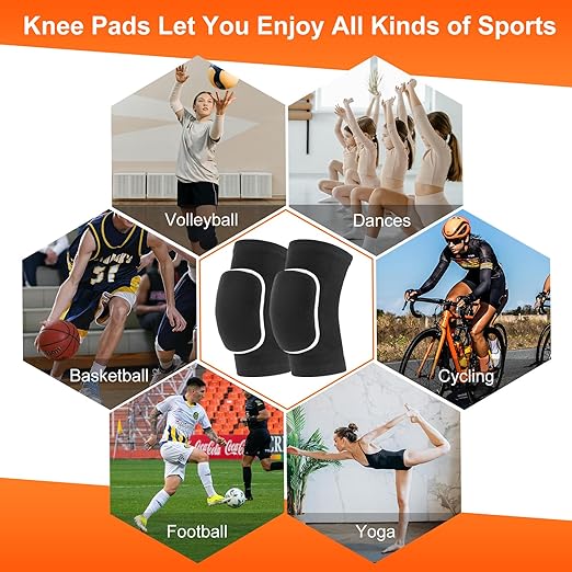 Volleyball Knee Pads for Women, Men, Youth, Girls, Kids, Knee brace for Volleyball Basketball Football Dance Yoga Tennis Running Cycling Workout Climbing Wrestling
