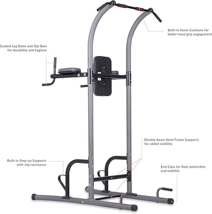 Body Champ Multi-Function Pull Up Bar VKR1010, Grey,