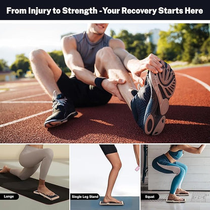 Adjustable Ankle Balance Board with 2 Sidekick Ankle Boards and 6 Balance Bars, Versatile Ankle Strengthener for Stability, Rehab & Pain Relief
