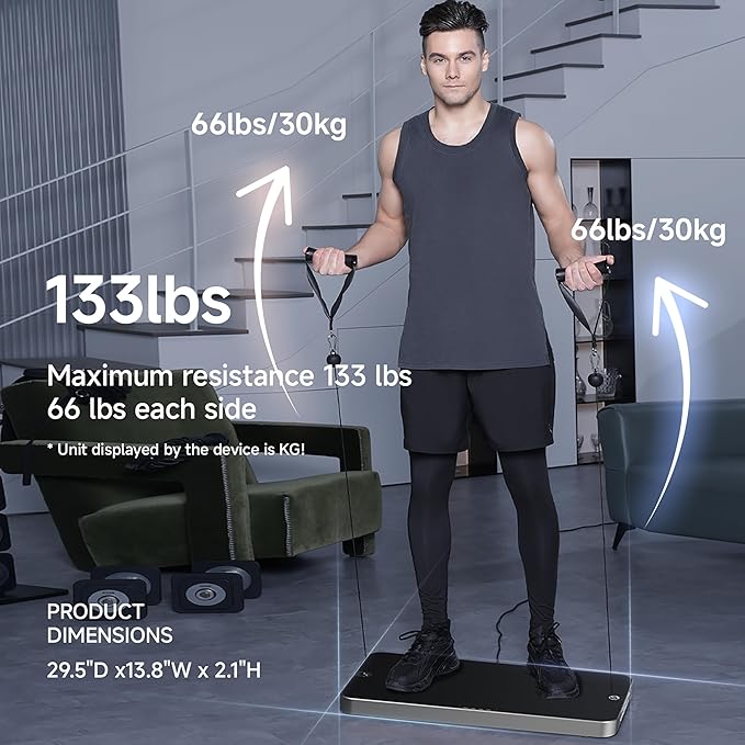 P1 Lite Ultra-Thin Smart Home Gym 133 lbs 4 Modes