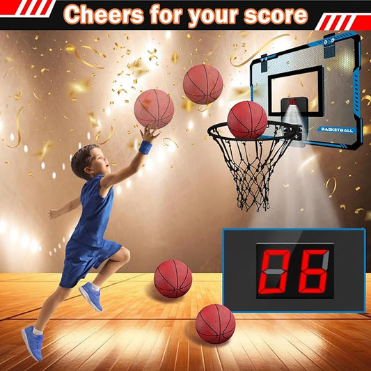 Indoor Basketball Hoops for Kids Over The Door 3 Balls