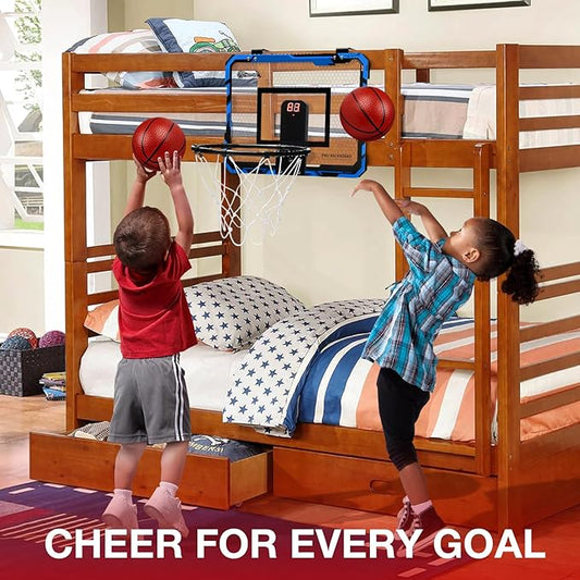 Hommtina Basketball Hoop Indoor Mini Basketball Hoop 3 Balls,