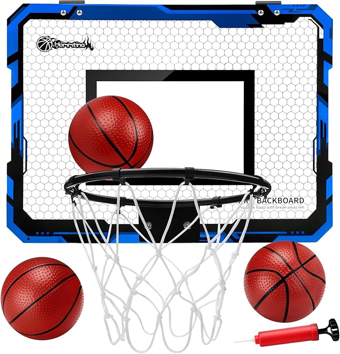 Hommtina Basketball Hoop Indoor Mini Basketball Hoop 3 Balls,