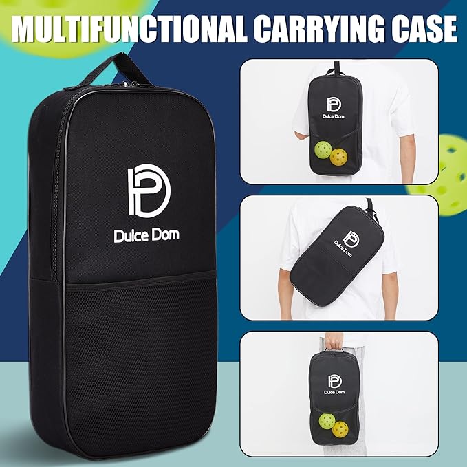 DULCE DOM Pickleball Paddles 2/4 with 4 Pickleball