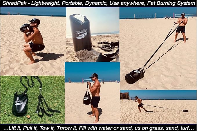 Resistance Training Sled - Weight Sled Harness & 3X The 4-Piece Kit