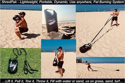 Resistance Training Sled - Weight Sled Harness & 3X The 4-Piece Kit
