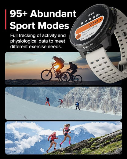 SUUNTO Vertical GPS Sports Watch, Premium Multisports Watch w/1.4 inch Touchscreen & 95+ Training Workout Analysis, Heart Rate & Sleep Tracking, 60-Day Battery Life, Dual-GNSS, Free Offline Maps, Sand