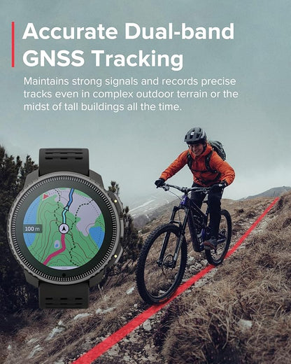 SUUNTO Vertical Titanium Solar GPS Adventure Watch, Dual-Band GNSS, Offline Maps, Solar Charging, 95+ Sports Modes, Training Metrics & Recovery Insights
