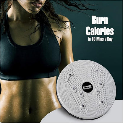 Core Abs Twister Board - Waist Sculptor Twister Board for Core & Ab Exercise - Waist Twisting Disc, Dizzy Disc Twist Board for Slimming Workout with 8 Magnets Reflexology