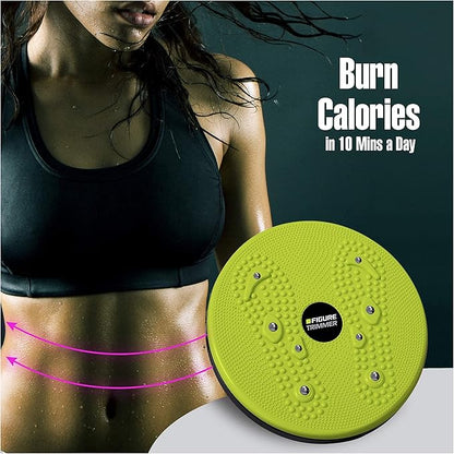 Core Abs Twister Board - 12-inch Waist Sculptor 8 Magnets