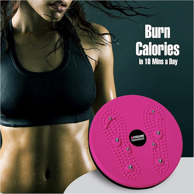 Core Abs Twister Board - 12-inch Waist Sculptor 8 Magnets