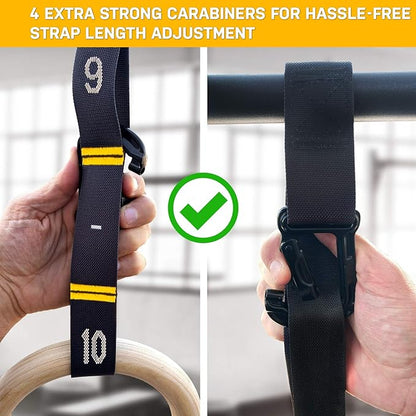 Double Circle Quick Adjust Numbered Straps for Gymnastic