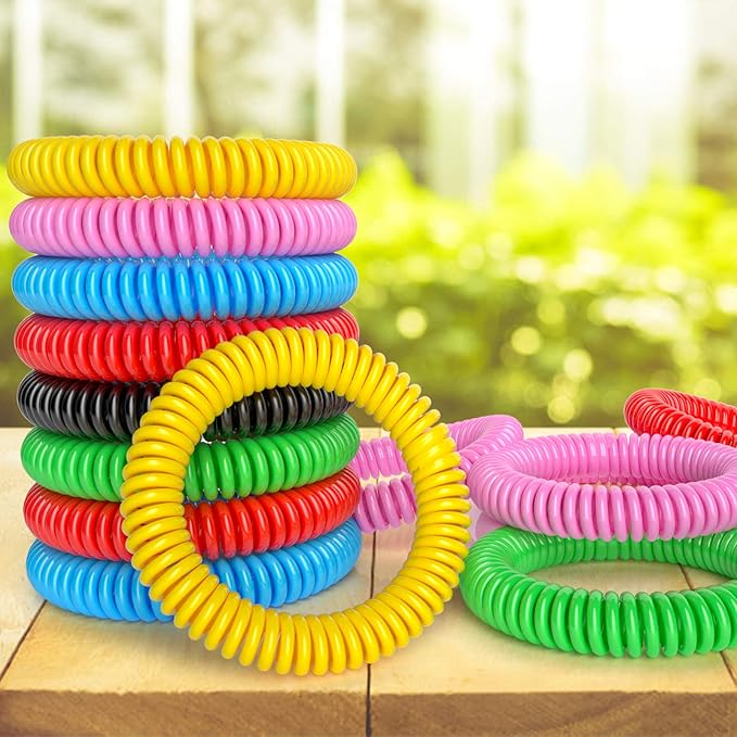 Mosquito Bracelets, 48 Pack Individually Wrapped, DEET Free,