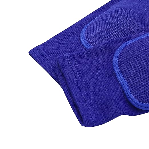 Men Women Protective Knee Pads, Anti-Slip Padded Sponge Knee Brace Knee Support for Football Volleyball Dance Skating Basketball Sports (Large,Bright Blue)