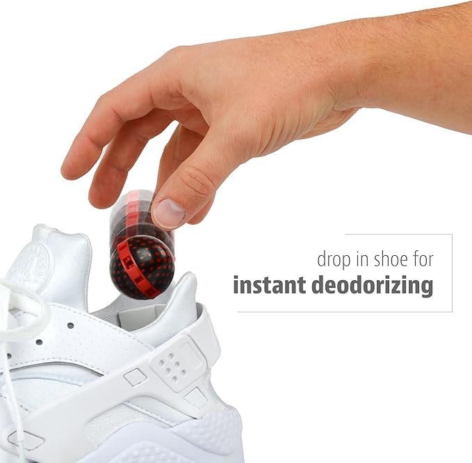 Odor-Fighting Shoe Fresheners, Eliminates Unpleasant Smells, Perfect For Sneakers, Gym Bags, Gear Bags, Drawers, Lockers, And More!, Baseball, 2 Pack