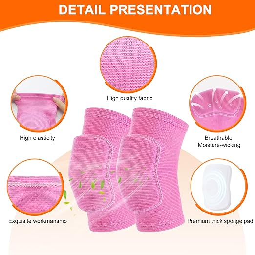 volleyball knee pads for Girls, Youth, Kids, Women, Men, Protective Knee pads for Volleyball Basketball Football Dance Yoga Tennis Running Cycling Workout Wrestling Climbing