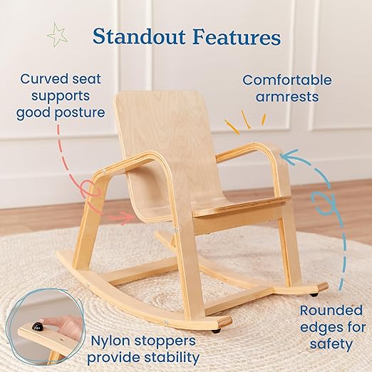 ECR4Kids Bentwood Rocking Chair