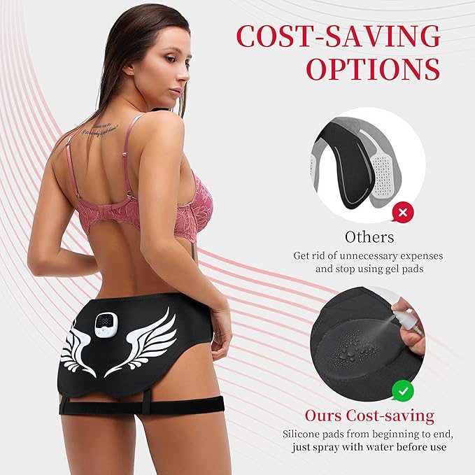 ABS Stimulator Buttocks - Intelligent Wireless Fitness Apparatus AST-301) with 8 Modes
