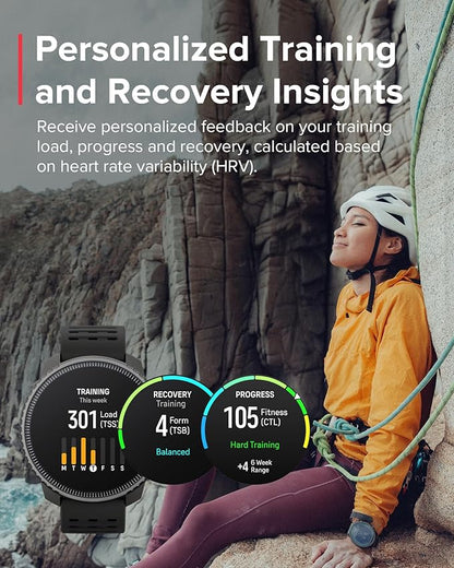 SUUNTO Vertical Titanium Solar GPS Adventure Watch, Dual-Band GNSS, Offline Maps, Solar Charging, 95+ Sports Modes, Training Metrics & Recovery Insights