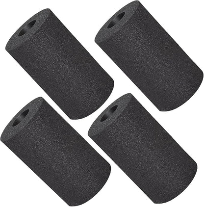 Foot Foam Pads Rollers Replacement (5.5 * 3.1 * 3.1in), Padding Cover for Leg Extension Curl Press Attachement, Tube Sponge for Ab Exercise Machine Home Gym Equipment Part Accesories