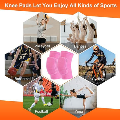 volleyball knee pads for Girls, Youth, Kids, Women, Men, Protective Knee pads for Volleyball Basketball Football Dance Yoga Tennis Running Cycling Workout Wrestling Climbing