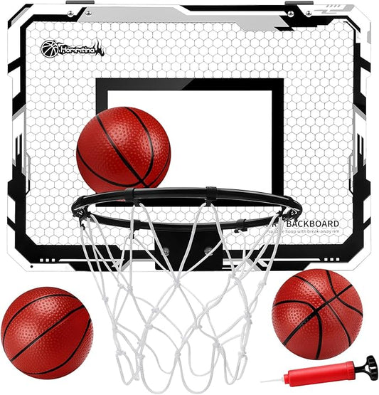 Hommtina Basketball Hoop Indoor Mini Basketball Hoop 3 Balls,