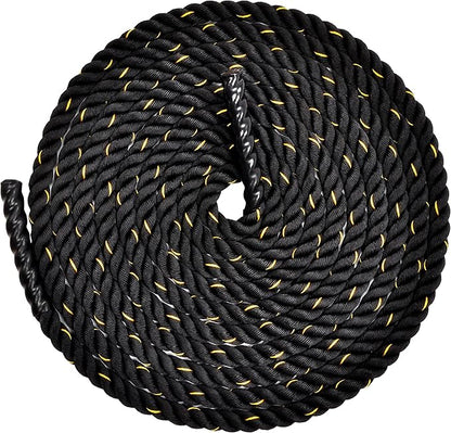 Signature Fitness Battle Rope 1.5Inch 2 Inch Diameter 30 FT, 40 FT, 50 FT