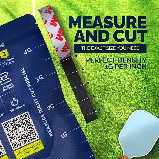 PRO-Grade Weighted Tungsten Tape for Pickleball Paddles, Tennis Rackets or Golf Clubs | Non-Toxic | 60inches
