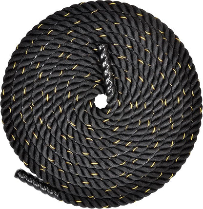 Signature Fitness Battle Rope 1.5Inch 2 Inch Diameter 30 FT, 40 FT, 50 FT