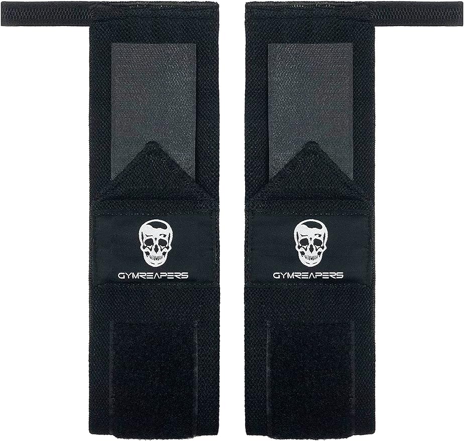 Gymreapers Weightlifting Wrist Wraps (IPF Approved) 18" Professional Quality Wrist Support with Heavy Duty Thumb Loop - Best Wrap for Powerlifting Competition, Strength Training, Bodybuilding