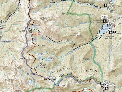 Outdoor Trail Maps Weminuche Wilderness East - Colorado (2019)