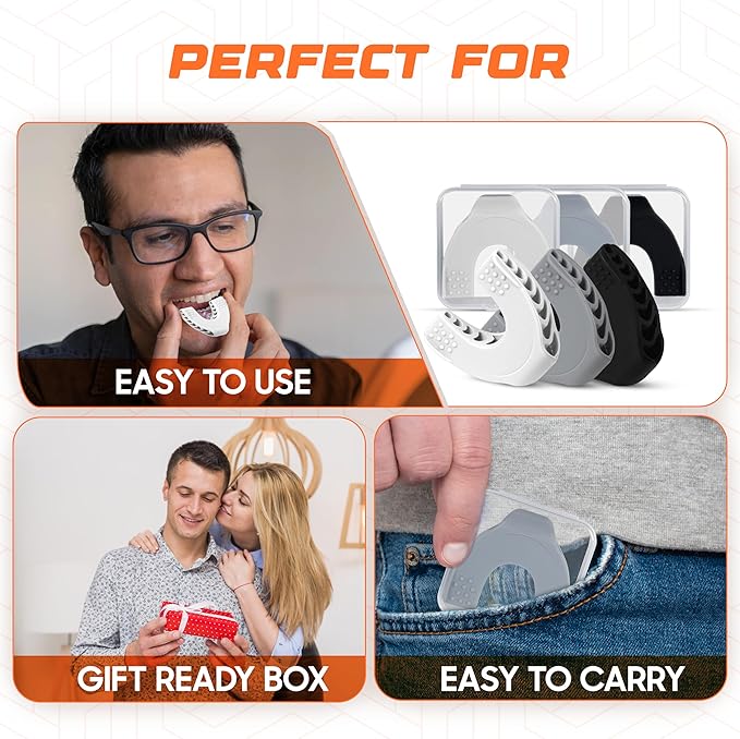 DASZERX® Sports Jaw Exerciser for Men & Women 4 Resistance