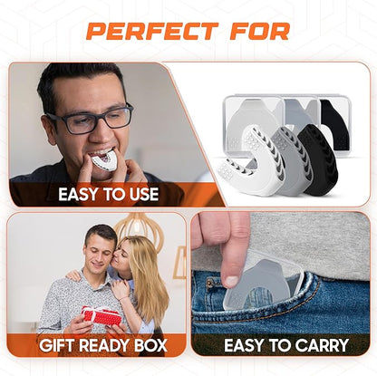DASZERX® Sports Jaw Exerciser for Men & Women 4 Resistance