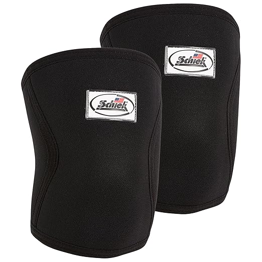 Schiek Sports Model 1170 Knee Sleeves - 5mm Neoprene Knee Compression Sleeves for Weight Lifting
