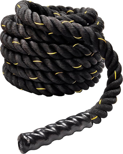 Signature Fitness Battle Rope 1.5Inch 2 Inch Diameter 30 FT, 40 FT, 50 FT