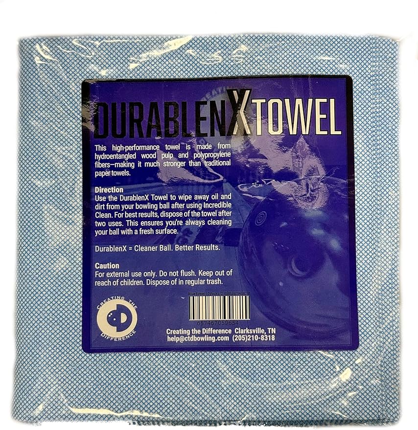 Creating the Difference Incredible Clean Kit | Bowling Ball Cleaner and Life Extender | Strongest Formula Available | Includes 8 oz Bottle Plus a Trucut Scuff Mark Remover & 10 DurablenX Towels