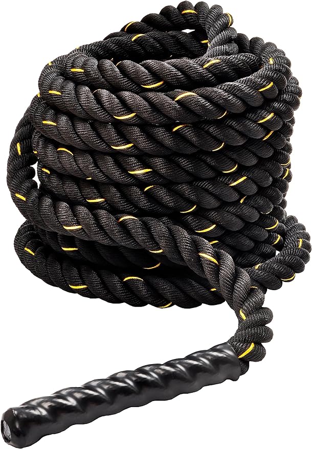Signature Fitness Battle Rope 1.5Inch 2 Inch Diameter 30 FT, 40 FT, 50 FT