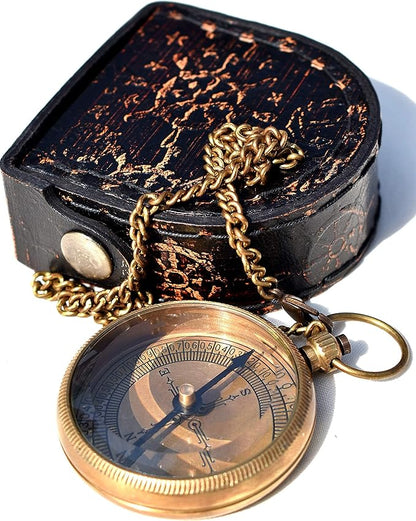 Solid Brass Thoreau's Go Confidently Quote Engraved Compass 2024 Graduation