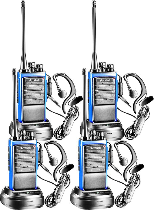 Rechargeable Long Range Two-way Radios with Earpiece 4 AR-6 Walkie