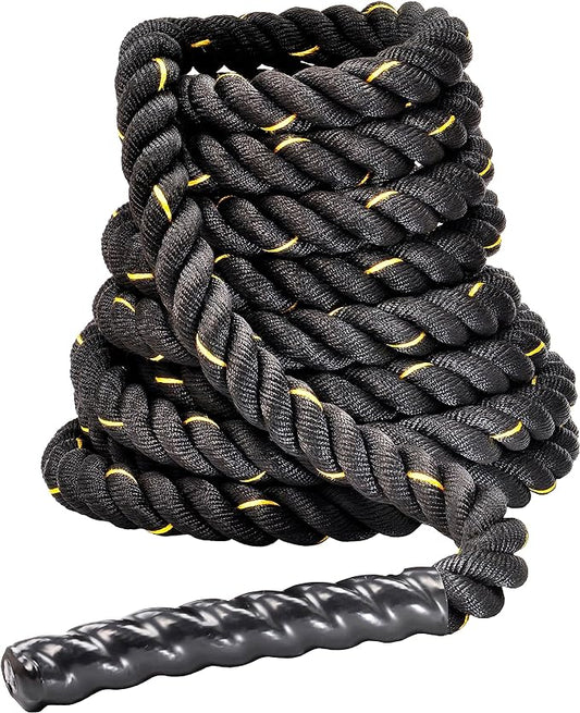 Signature Fitness Battle Rope 1.5Inch 2 Inch Diameter 30 FT, 40 FT, 50 FT