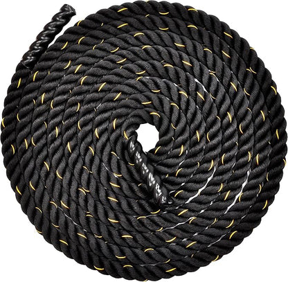 Signature Fitness Battle Rope 1.5Inch 2 Inch Diameter 30 FT, 40 FT, 50 FT