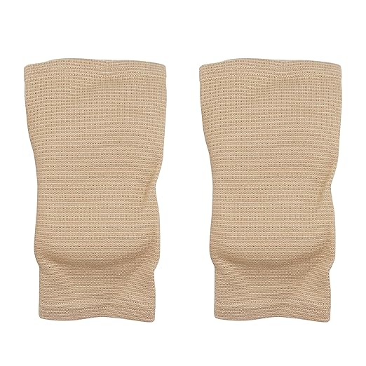 Kids Teens Protective Knee Pads, Anti-Slip Padded Sponge Knee Brace Knee Support for Football Volleyball Dance Skating Basketball Sports (X-Small,Nude)