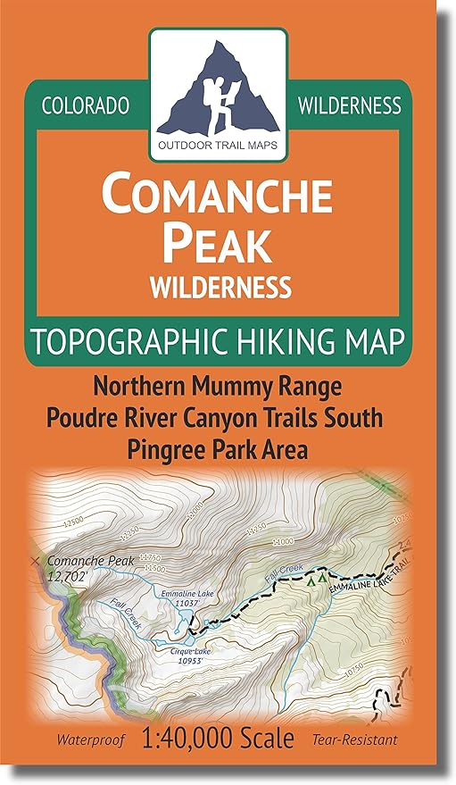Outdoor Trail Maps LLC Comanche Peak Wilderness - (2018)