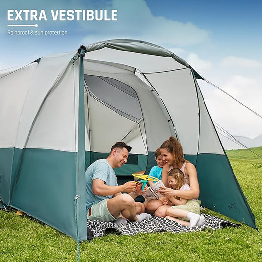 6/8/10/11 Person Camping Tent with Porch
