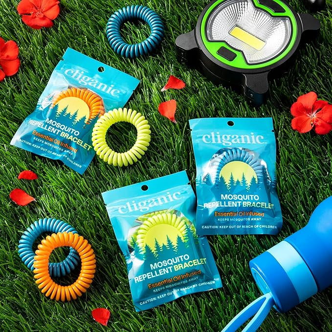 Cliganic 10 Pack Mosquito Repellent Bracelets