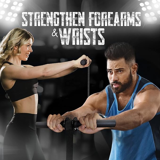Yes4All Wrist and Forearm Blaster - Wrist Roller 1-inch Standard 2-inch Olympic