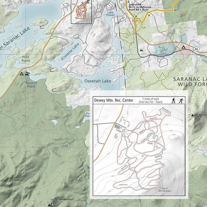 Lake Placid & Saranac Lake Winter Trails Map