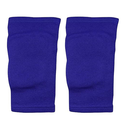 Men Women Protective Knee Pads, Anti-Slip Padded Sponge Knee Brace Knee Support for Football Volleyball Dance Skating Basketball Sports (Large,Bright Blue)