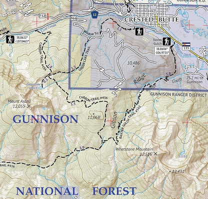 West Elk Wilderness - Colorado Topographic Hiking Map (2019)