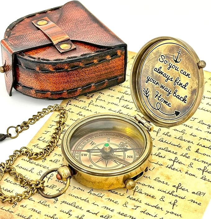 Brass Compass - So You can Always find